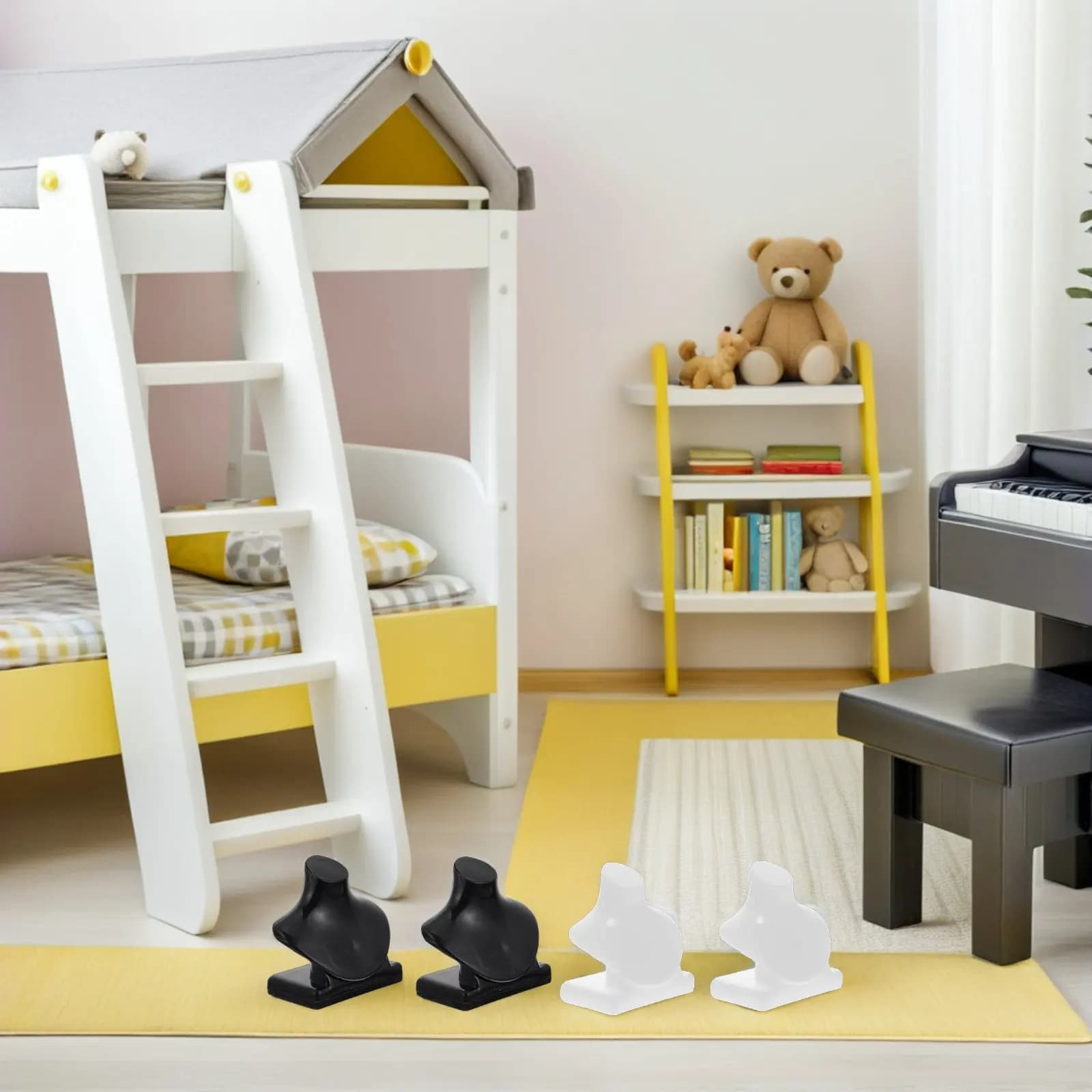 40 Pezzi Mini Espositore per Gioielli da Casa delle Bambole, Porta Collane, Organizzatore Anelli, Mini Scaffale Decorativo Compatto e Leggero per Tavolo