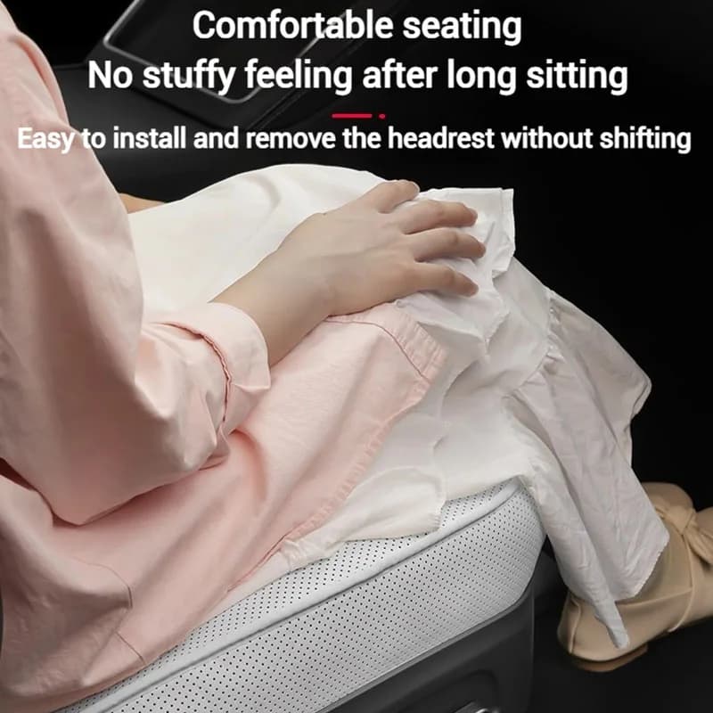 For Tesla ModelY Juniper 2025 Nappa Leather Seat Cushion Ventilation Comfortable, Universal Split Single Sitting Back row Set