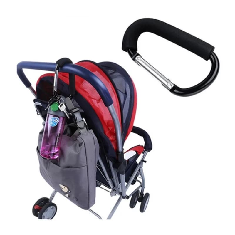 Accessori per passeggino Gancio per carrozzina in plastica Gancio per bastone magico Carrozzina Gancio per passeggino Appendere per passeggino per passeggino