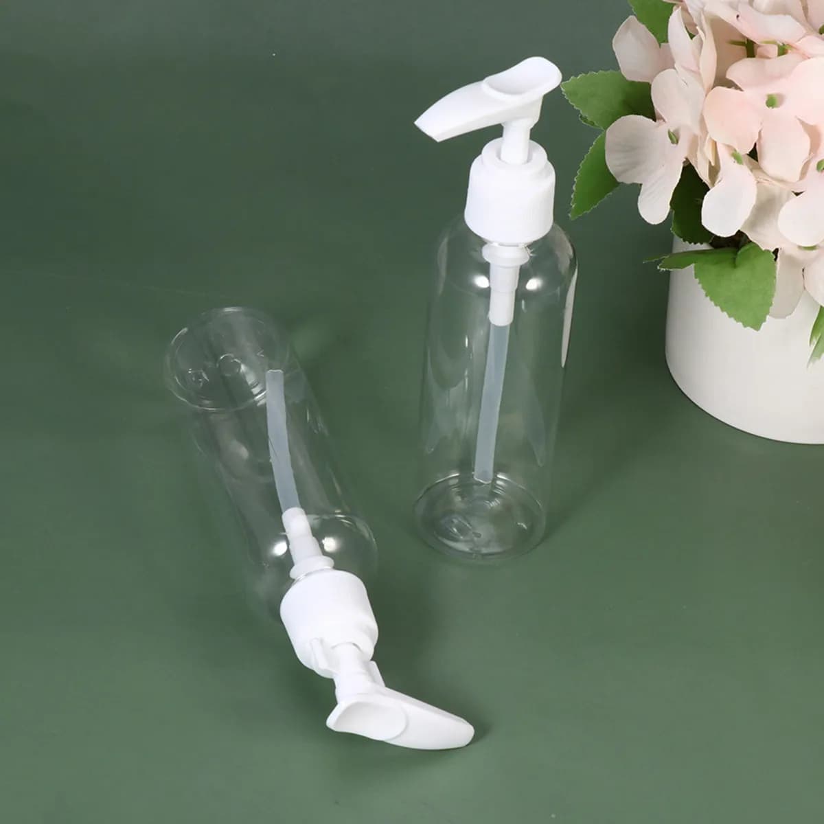 10 Pezzi Flaconi con Pompa Antigoccia da 100ml, Formato da Viaggio, Leggeri, Dispenser per Shampoo, Lozioni, Cosmetici e Sapone Liquido