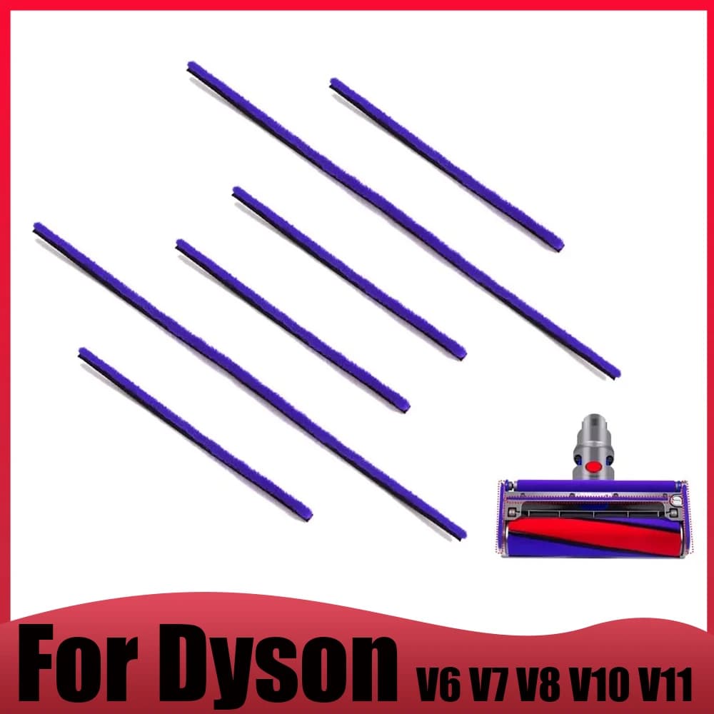 For Dyson Soft Plush Strips Replacement Set V6 V7 V8 V10 V11 Vacuum Cleaner Soft Roller Wear Resistant Stripes Accessories