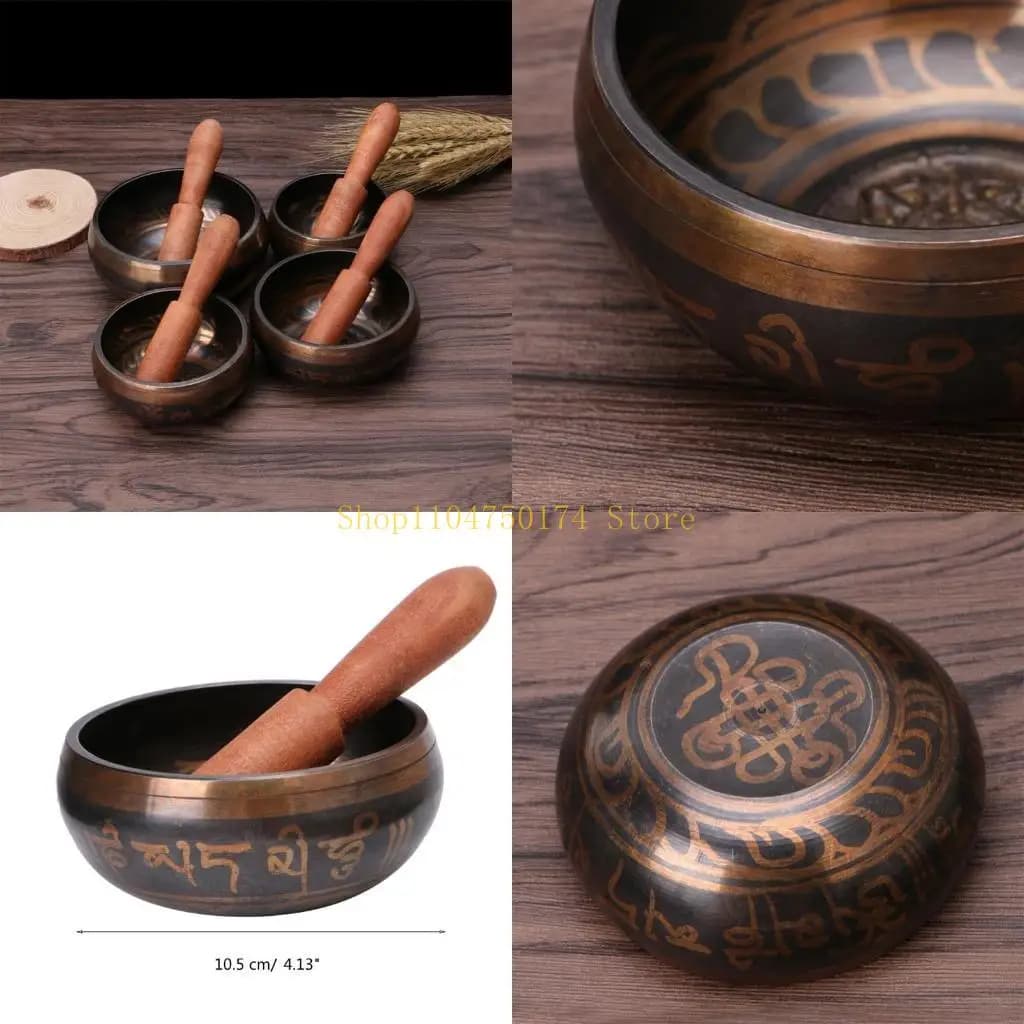 Buddhism Tibetan Singing Bowl Hand Hammered Yoga Copper Meditation Gift top sale