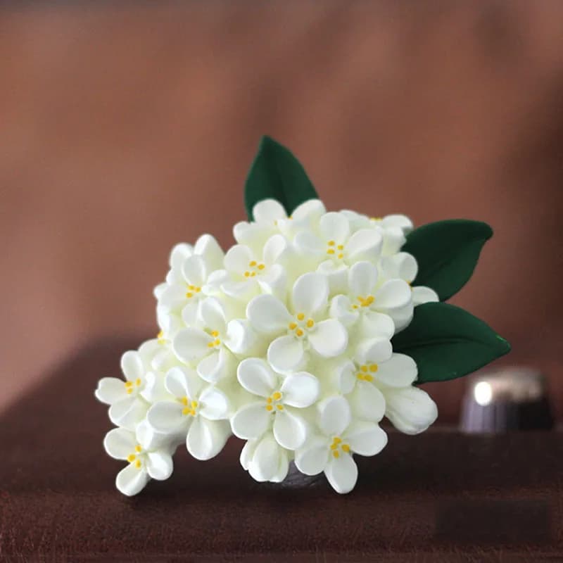 Fiore carino Aromaterapia Cera Gesso Stampo in silicone Fiori 3D Stampi per ornamenti in gesso per la decorazione dell'auto Stampo artigianale in resina