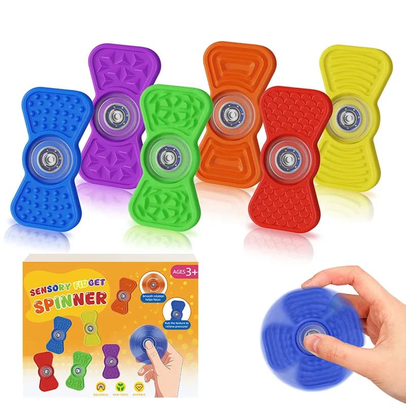 Nuovo Fidget Spinner 2026, Giocattolo Antistress Multicolore per Bambini e Adulti, Regalo di Natale