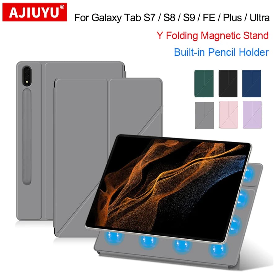 Per Samsung Galaxy Tab S9 S8 S7 Plus FE 12.4 pollici S8 S9 Ultra 14.6 custodia magnetica per Tab S7 S8 S9 FE 10.9 custodia portamatite da 11"