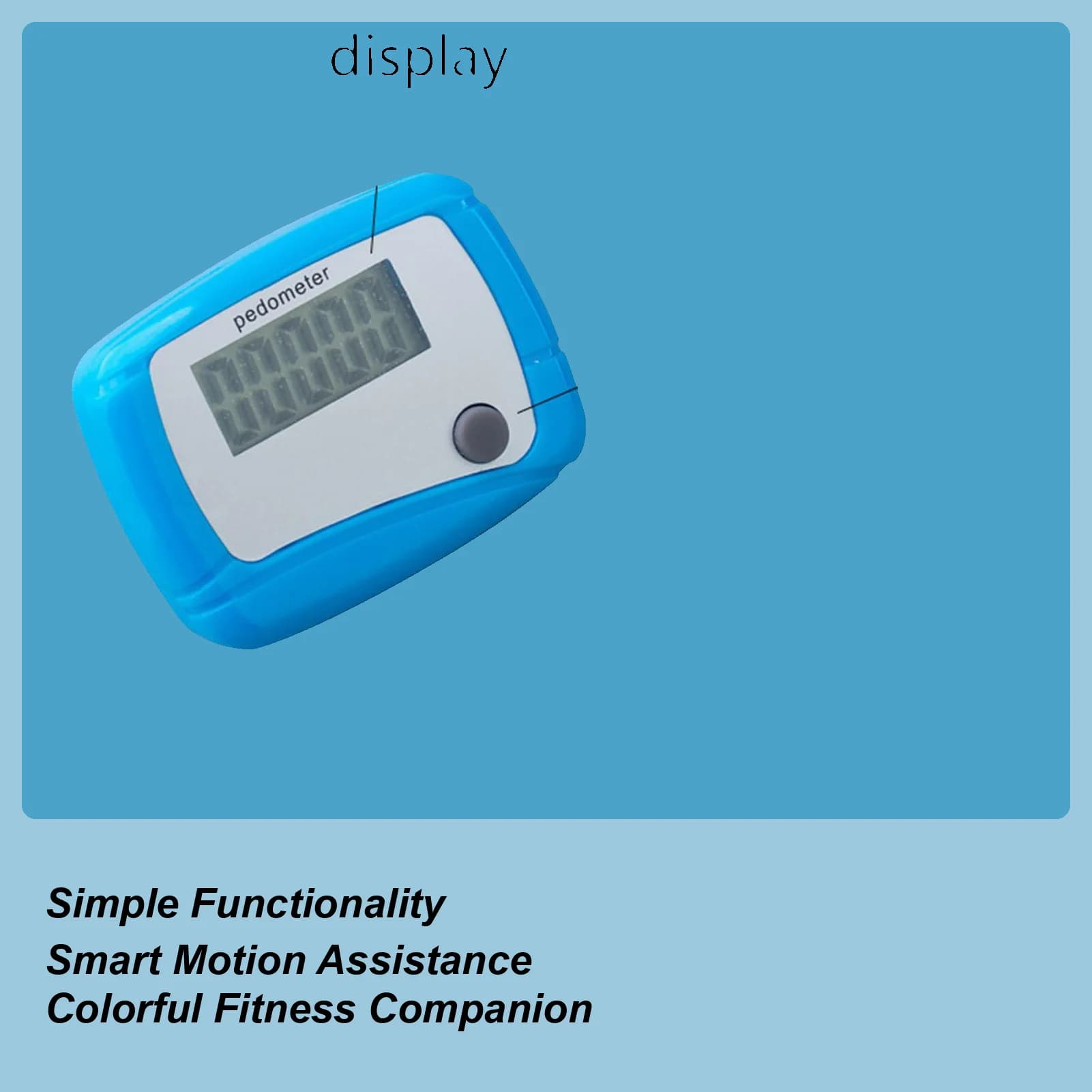 Mini Digital Counter Passes LCD Running Counters Training Jogging Fitness Counters Exercise Tracker Counters with Belt Clip
