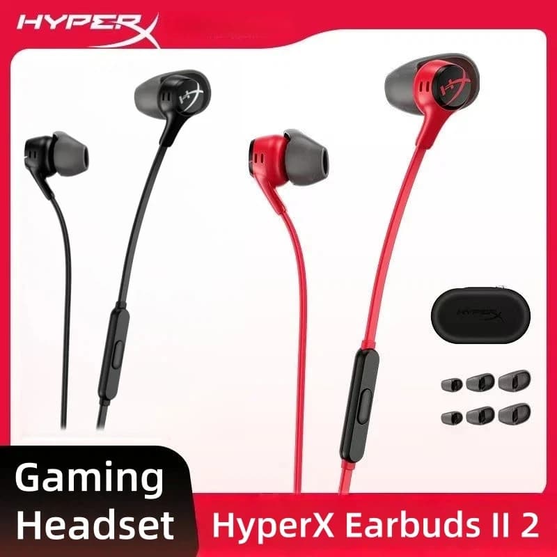 Auricolari da gioco HyperX Cloud Earbuds II 2 con microfono, audio immersivo cablato in gioco, cuffie in-ear per telefono, PS4, PS5, Xbox Series