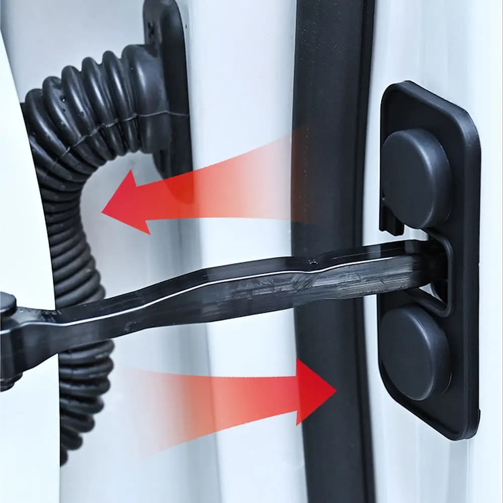 Copertura protettiva per serratura stabilizzatrice per porta auto Custodia per tappo ammortizzante in silicone Protezione universale per braccio limitatore serratura per porta dell'automobile
