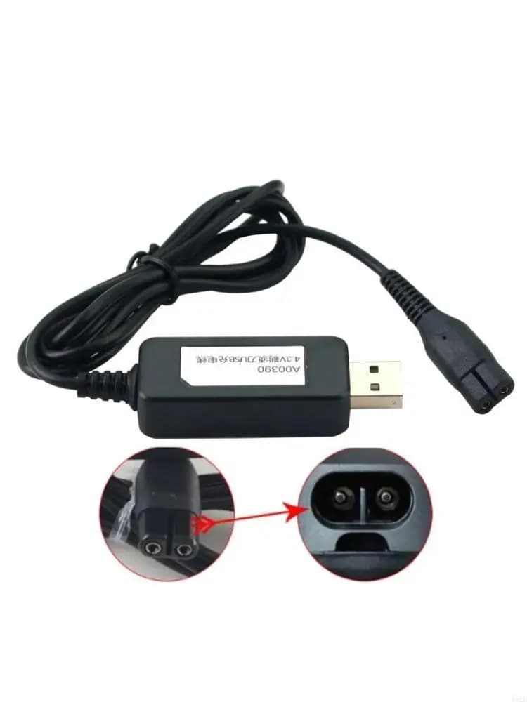 Adattatore per cavo ricarica per caricabatterie con presa a muro da 4,3 V per rasoio Blade YQ318 A00390 QP2520 Caricatore per rasoio ricambio