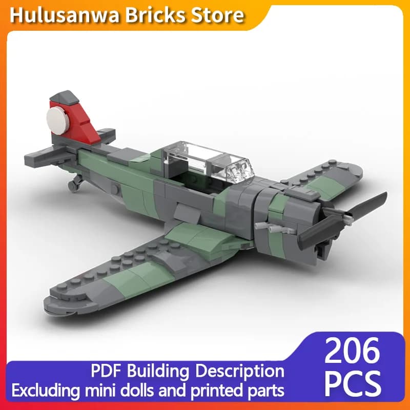 P-2 Military Fighter Jets MOC Building Bricks War Equipment Modular Technology Gifts Holiday Assemble Children Toys Suit