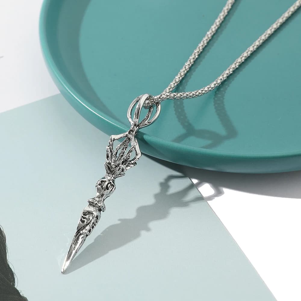 Vintage Punk Style Demon-Subduing Pestle Necklace Personalized Hip Hop Pendant Men's Jewelry
