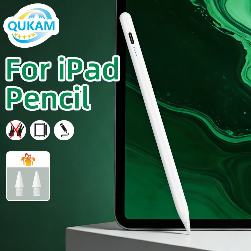 Penna Stilo per Disegno per iPad 2025 2024 2023 2022 2021 2020 2019 2018, Matita Touch ad Alta Risposta con Riconoscimento del Palmo, Senza Bluetooth