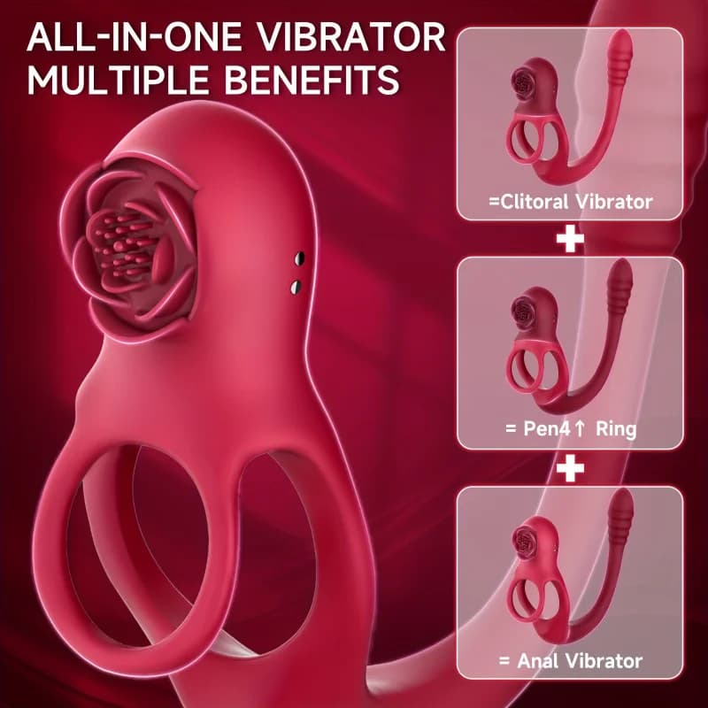 1 pc Vibrant Ring Prostate Stimulator, Vibrator, Sexual Toy Adult Anal, Suitable for Men or Couples, Adult Items