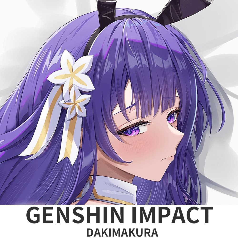 Dakimakura Genshin Impact Yae Miko Raiden Shogun, Federa per Cuscino con Motivo in Stile Anime, per Divano e Letto