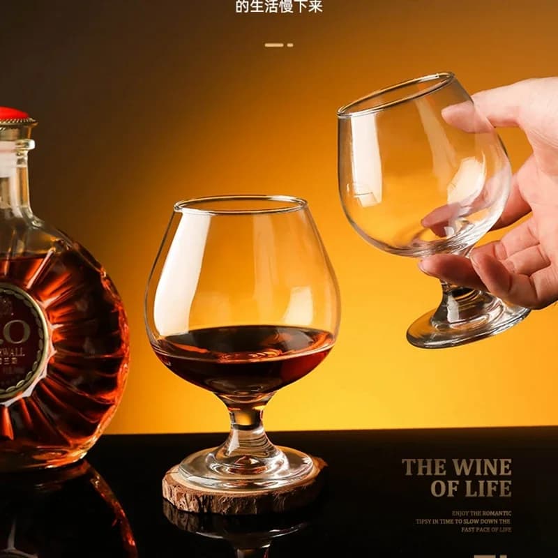 Bicchiere di cristallo KTV Bar Brandy bicchieri di vino rosso gamba corta tazza di Cognac whisky bottiglia di acqua per uso domestico tazza trasparente bottiglia d'acqua