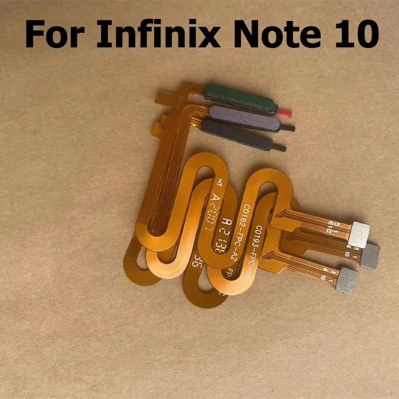 Originale per Infinix Note 10 pulsante di alimentazione del sensore di impronte digitali cavo flessibile sensore Touch ID pulsanti domestici Smartphone X693
