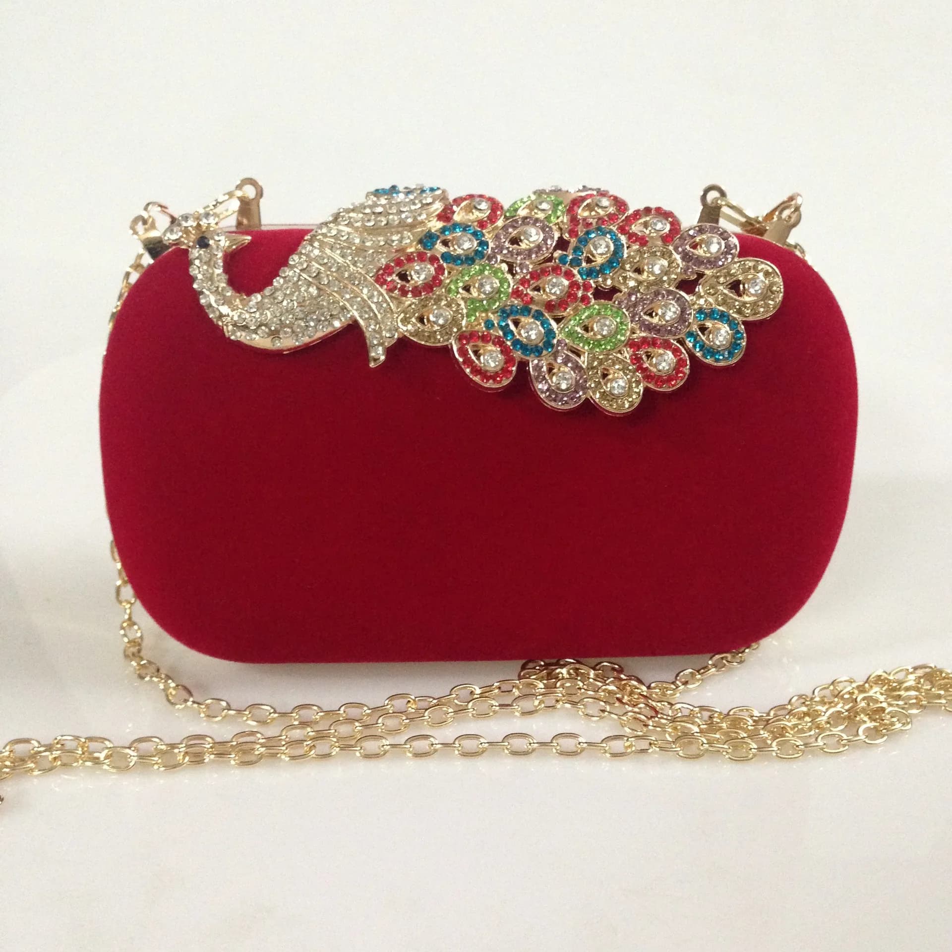 Borse da sera da donna di lusso in velluto strass flower small day clutch party diamonds lady dress borse a catena a tracolla per borsa