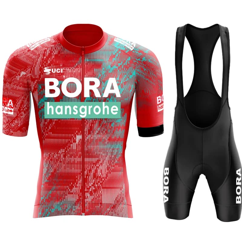 Ciclismo Uomo Tuta da uomo Abbigliamento sportivo UCI BORA Abbigliamento estivo 2026 Maglia uniforme Pro Team Mtb Set Set da uomo Attrezzatura da bicicletta