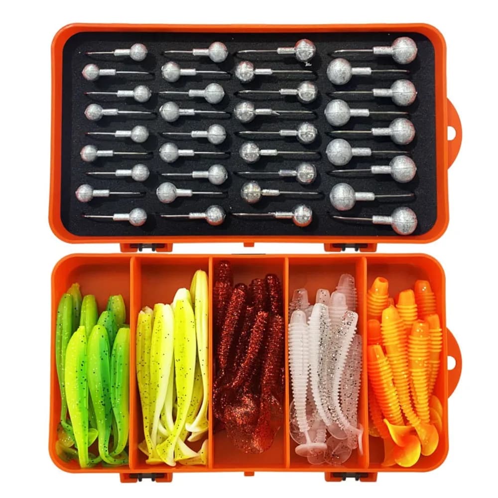 Double-sided Double Sided Fishing Tackle Box Multi Compartments Sturdy Construction Fishing Storage Boxes ABS Portable