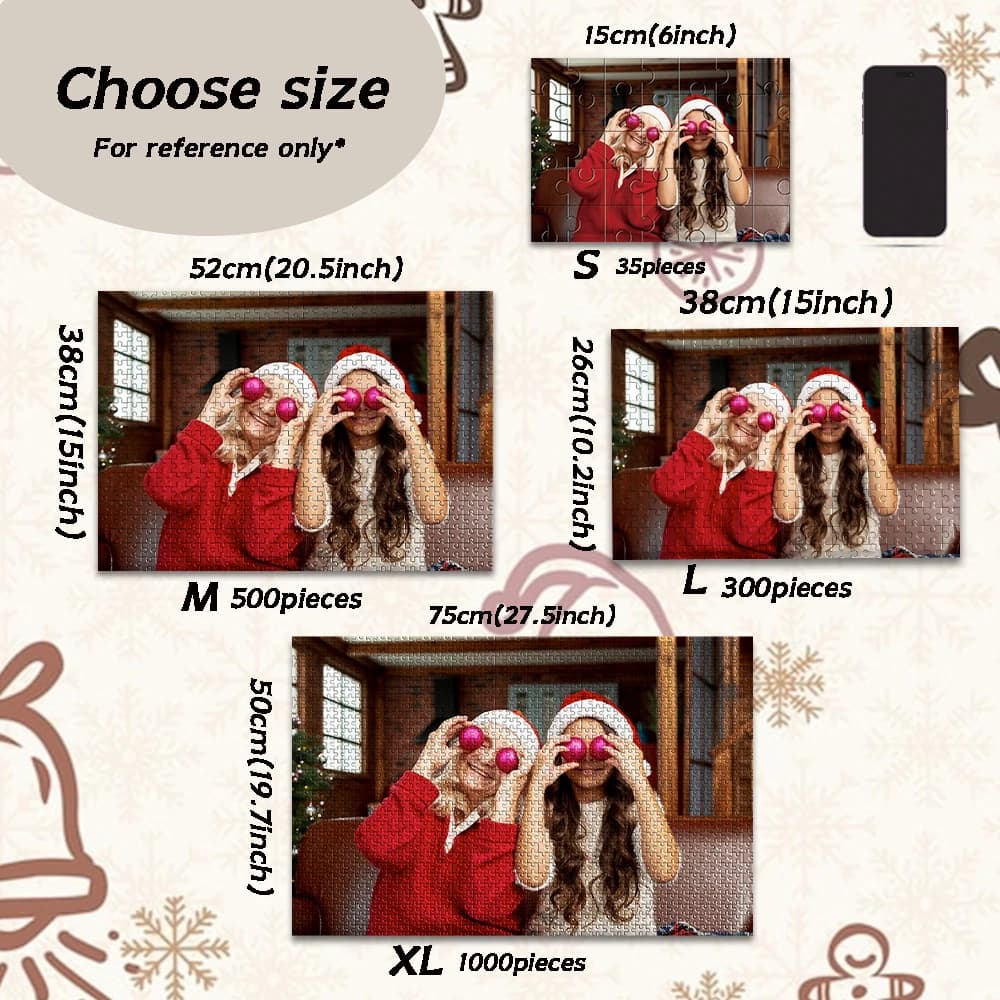 35/300/500/1000 Pezzi Puzzle Personalizzati con Foto, Immagini Personalizzate, Puzzle Antistress Personalizzati, Regalo di Compleanno