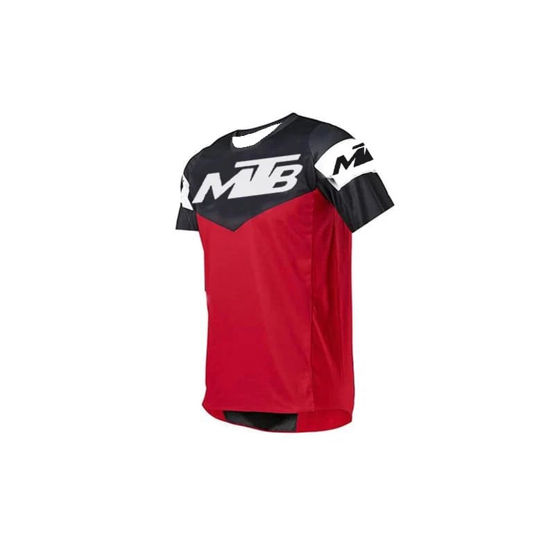 T-Shirt a Maniche Corte da Uomo per Motocross, Fuoristrada, Moto, Mountain Bike, Enduro, Dirt Bike, Top Sportivo Resistente con Cuciture Piatte