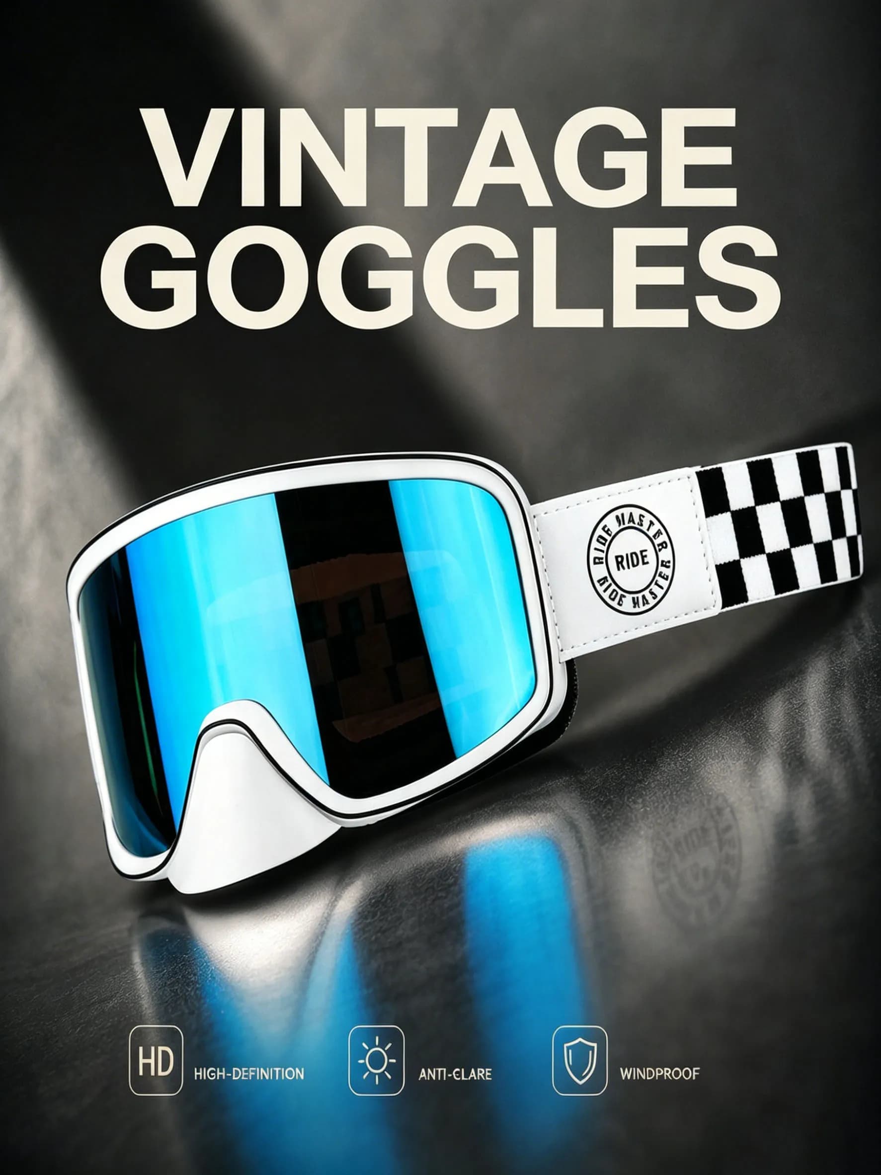 N Outdoor Dual-Purpose Off-Road Goggles, Suitable for Harley Motorcycles, Sun Protection, Wind and Sand Protection, Ski Sports Goggles
