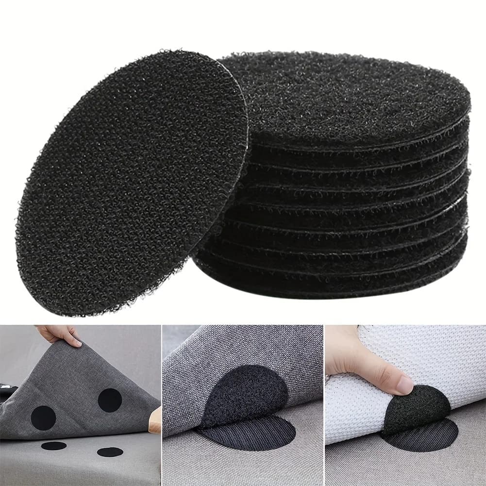 10/5 Paia di Punti Stickers Forti da 50mm in Nylon, Closure Strappo Magica per Lenzuola, Sofas, Carpets, Anti-slip