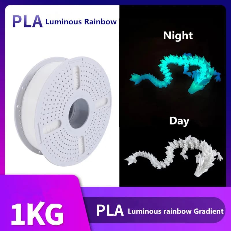 Filament PLA Bright Rainbow for 3D Printing 1.75MM/1KG
