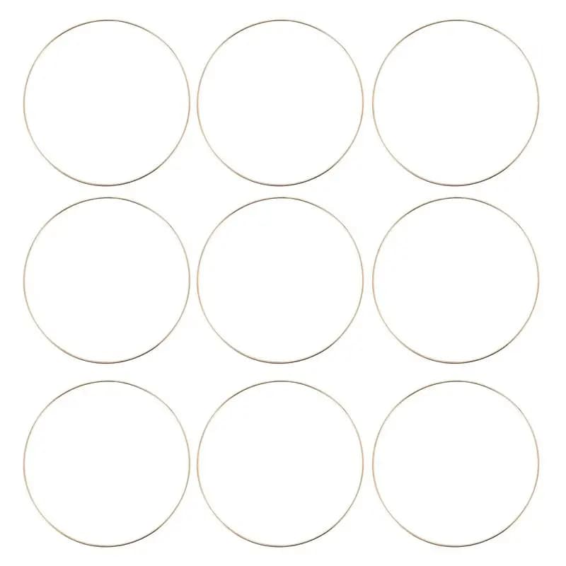 Feb.20 Pack 10 Inch Metal Floral Hoop Wreath Gold Hoop Rings For DIY Wreath, Dream Catcher And Wall Hanging Crafts