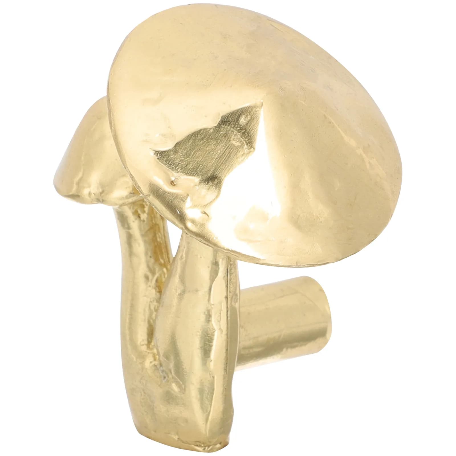 Maniglia per Mobili in Ottone Stile Fungo, Delicata e Decorativa, per Cassetti, Armadi, Porte, Credenze e Contenitori da Cucina