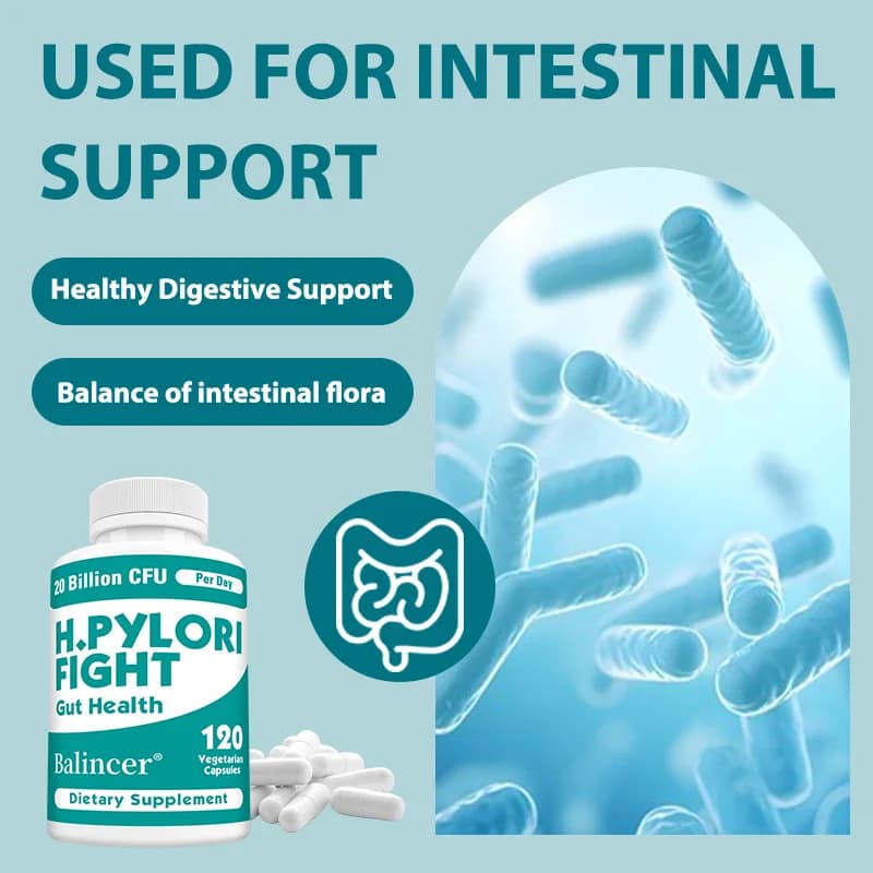 H. Pylori Defense Probiotici 20 miliardi di CFU - Lactobacillus Reuteri, supporto per l'equilibrio intestinale, sistema digestivo, non OGM