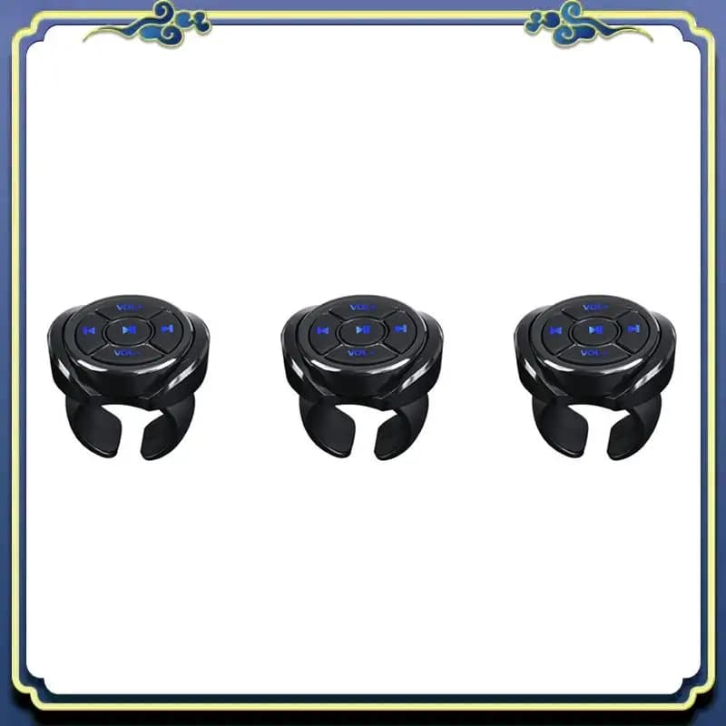 Pulsante multimediale Bluetooth wireless portatile 3X telecomando per auto moto bici volante riproduzione musicale telecomando per telefono