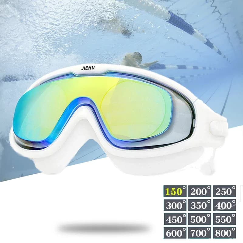 Adult swimwear Waterproof sub mask for swimming UV glasses Oculos Espelhado Water sports glasses for swimming