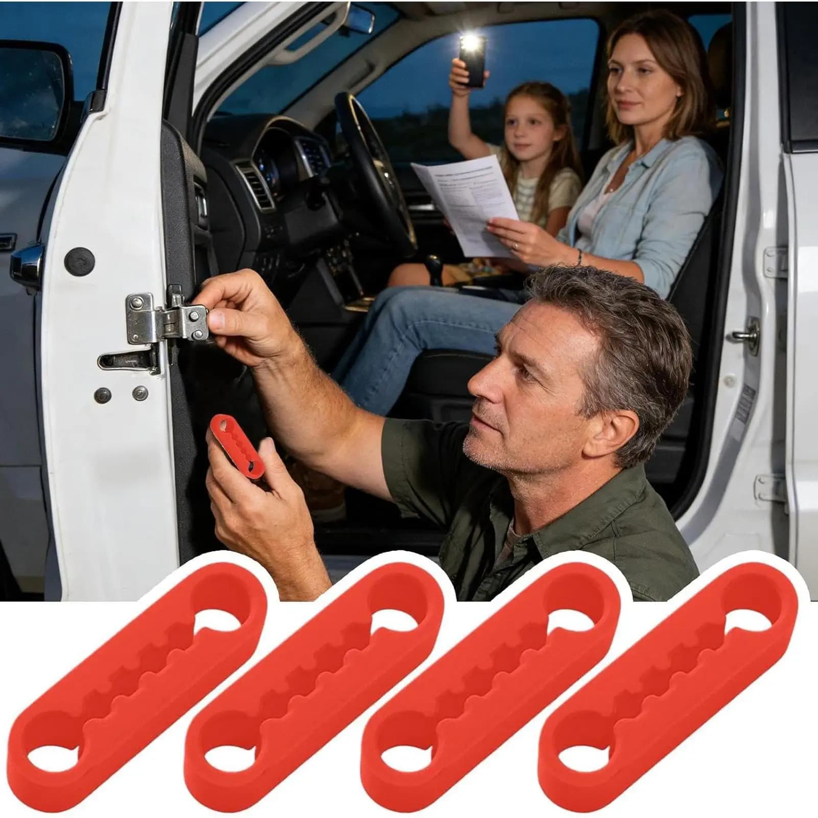 Set di 4 Ammortizzatori Universali per Portiere Auto, Cuscinetti Antiurto e Protezione Anti-Collisione per Minivan e Camion
