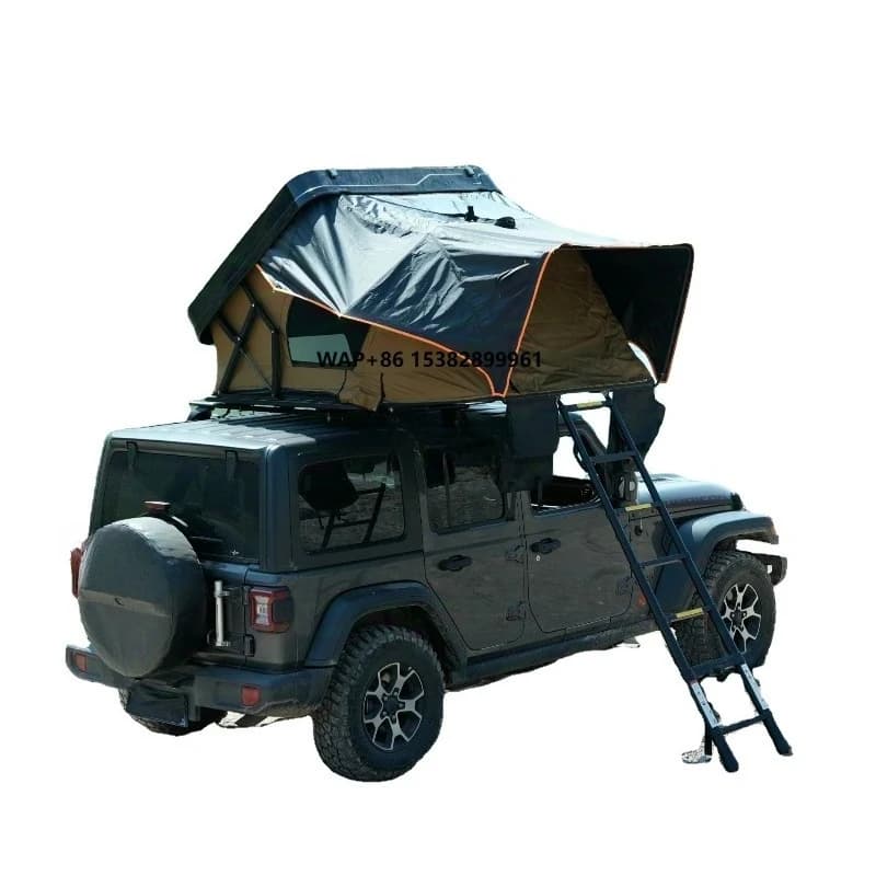 New Model 4-6 Person Hard Shell Rooftop Camping Tent with Ladder Accessory for Car Roof Top Tents