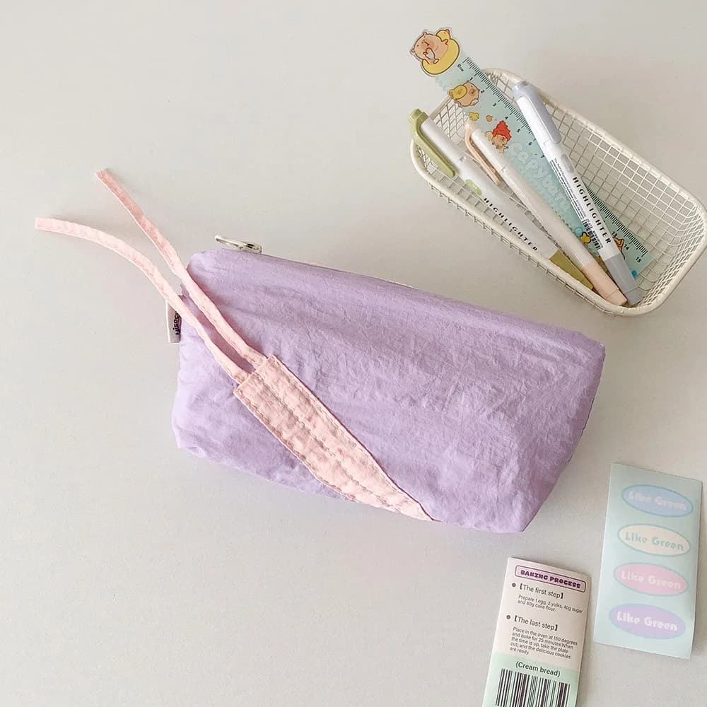Cinghie Bowknot Y2K Bow Borsa per cancelleria Portaoggetti da tavolo Astuccio coreano di grande capacità Y2K Ins Penna per carte cosmetiche