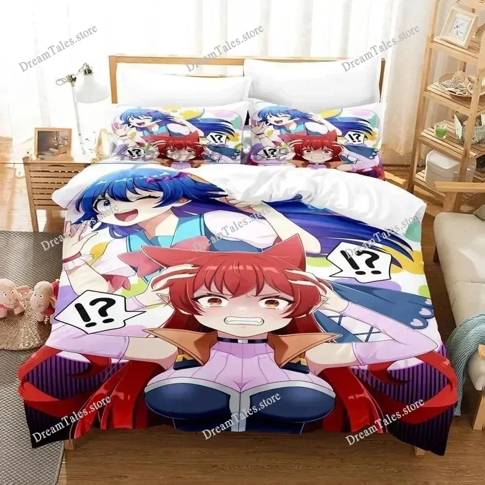 Benvenuti a Demon School! Set di Biancheria da Letto Iruma-kun, Copripiumino per Letto Singolo, Matrimoniale, Queen, King Size, per Adulti e Bambini