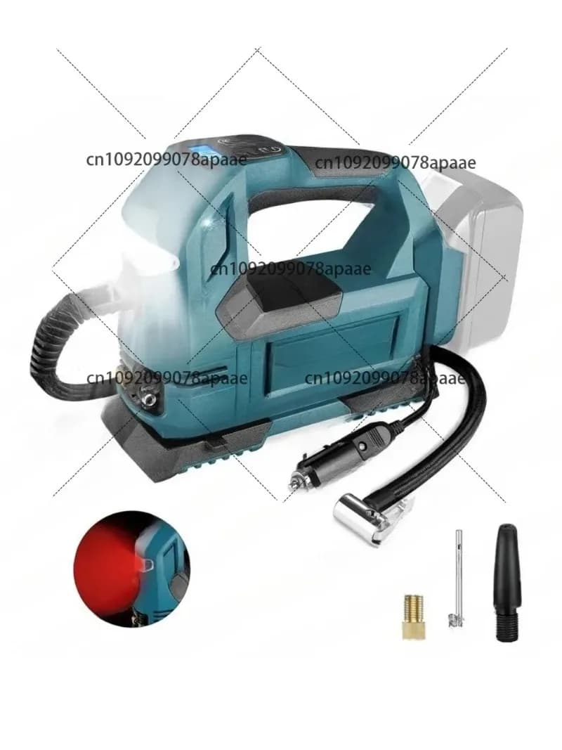 Pompa del compressore d'aria portatile, gonfiatore digitale senza fili per pneumatici, pompa d'aria elettrica ricaricabile per palline per bici da auto