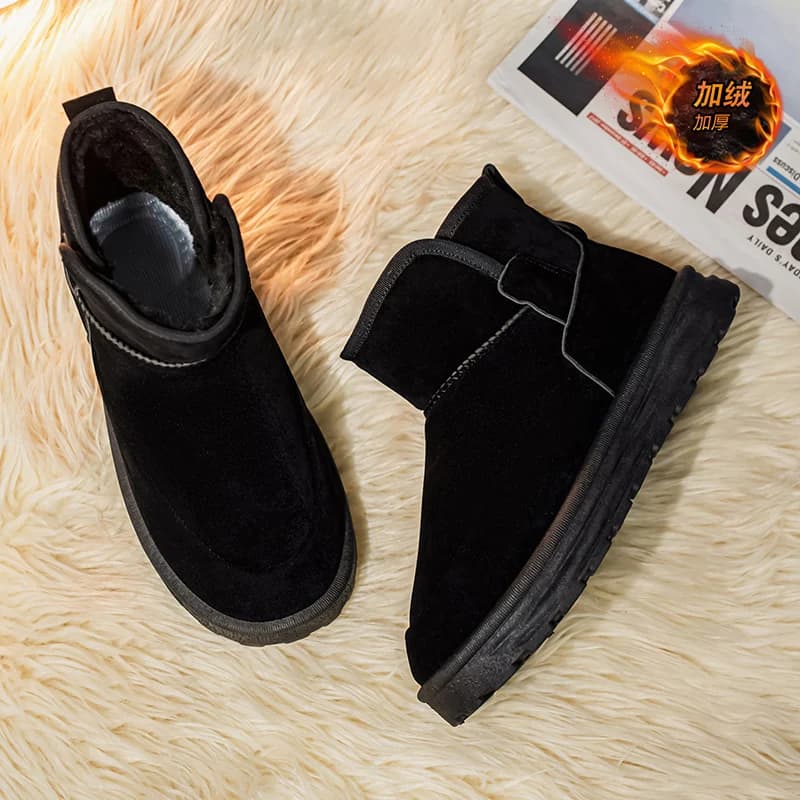 Outdoor Snow Shoes Boots for Men Comfortable Walking Shoes Winter Ankle Boots Platform Hiking Boots Plush Keep Warm Women Boots