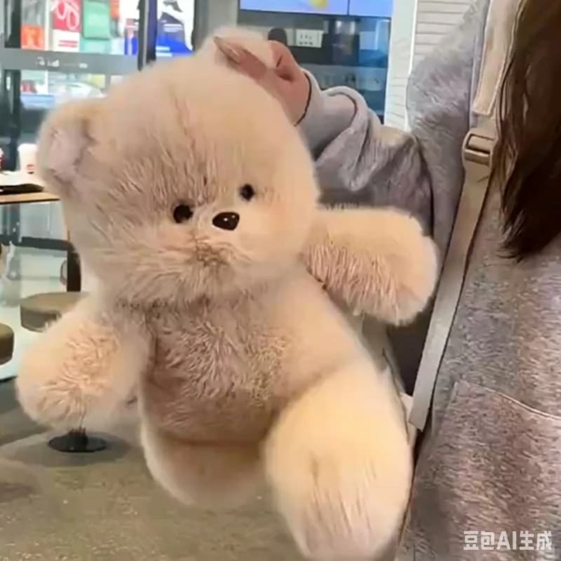 Peluche Orso delle Highland Kawaii - Elefante e Gatti Imbottiti Abbracciabili in Tessuto Morbido Premium, Compagno Rilassante