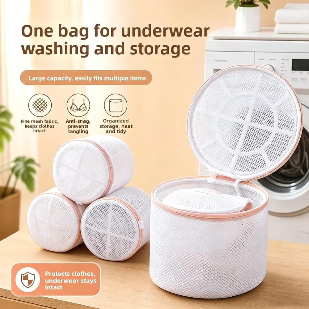 Bra Lingerie Washing Bag Clothing Underwear Organize Bathroom Dirty Clothes Basket Laundry Bags Thicken Mesh Brassiere Wash Bags