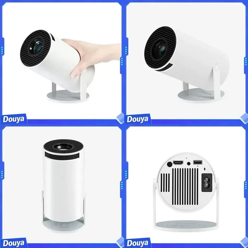Portable Home Theater Lcd Projector 3D Hologram Mini Smart LED Beamer Foldable Chargeable 720p Wi-Fi Home Classroom
