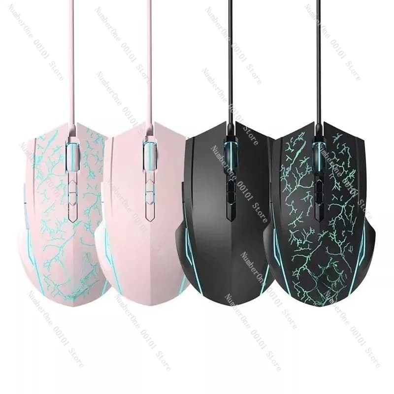 Wired gaming mouse for laptops and desktop computers, ergonomic design with precise control for office work, study, everyday games