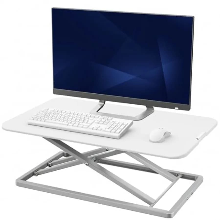 Convertitore per Scrivania Regolabile in Altezza da 29 Pollici, Economico, per Postazione di Lavoro Sit-Stand, Piattaforma Rialzata per Monitor e Laptop