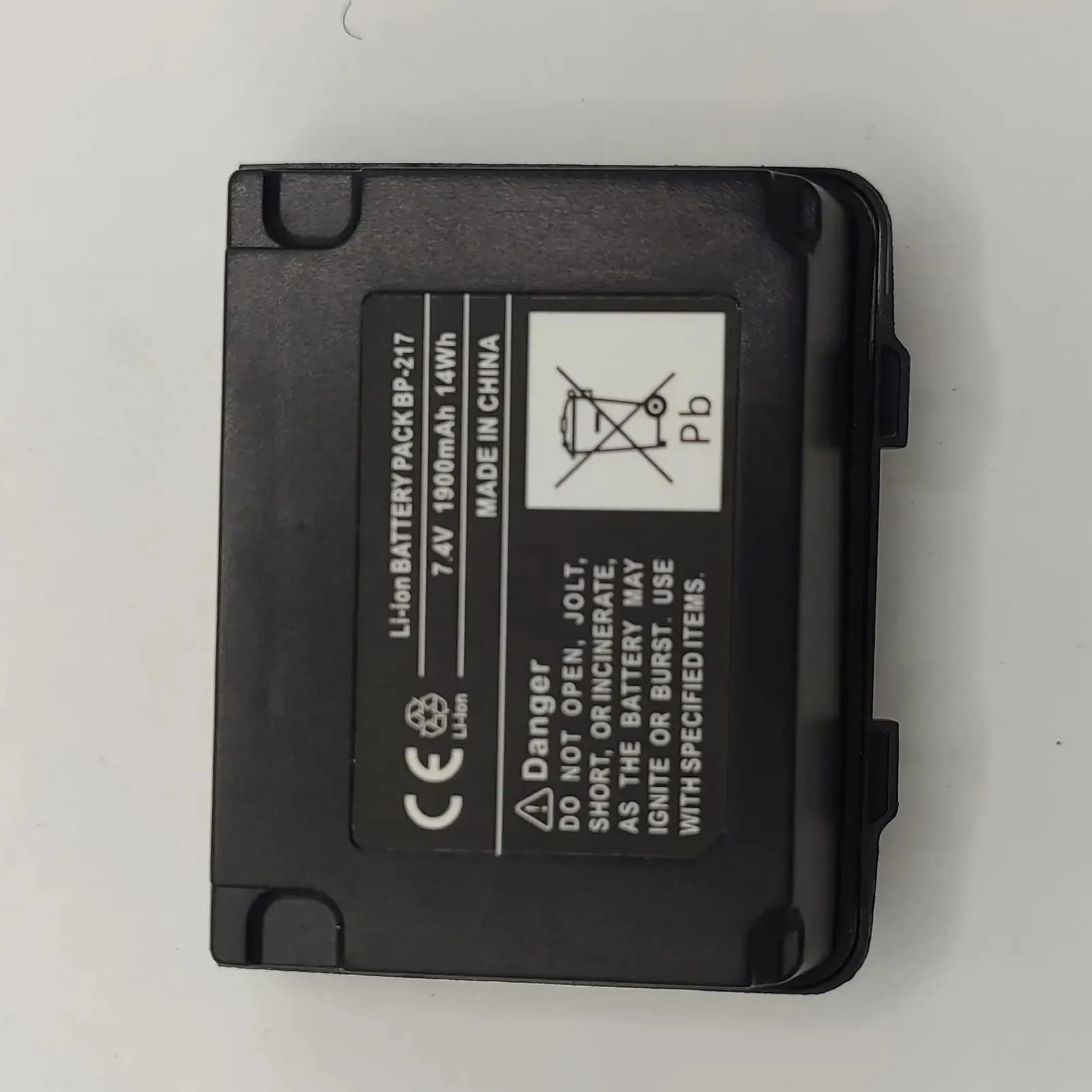 Batteria sostitutiva agli ioni di litio BP-217 da 1900 mAh per ICOM IC-80AD 91A 91AD E80D E90 E91 T90 T90A Walkie Talkie Radio bidirezionali