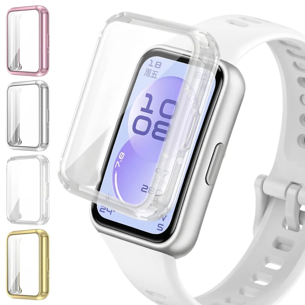 Cover antigraffio per Huawei Band 11, custodia protettiva in TPU con telaio e accessori protettivi per orologio