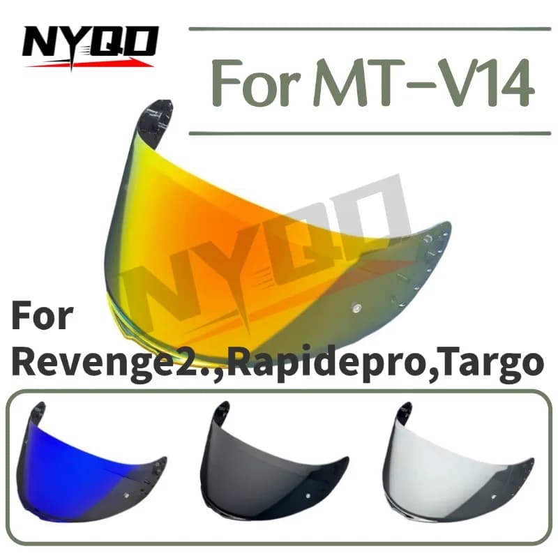 Lente per Casco MT-V14 Revenge2 Rapidepro Targo, Accessori per Casco Moto Anti-Graffio