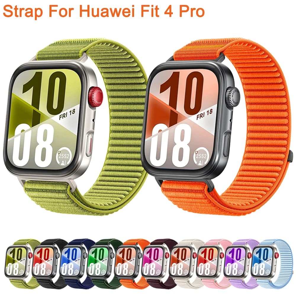 Nylon Strap for Huawei Watch Fit 4 Pro Official Replacement Strap for Huawei Fit 3 4/Fit 4 Pro Man Women's Nylon Strap