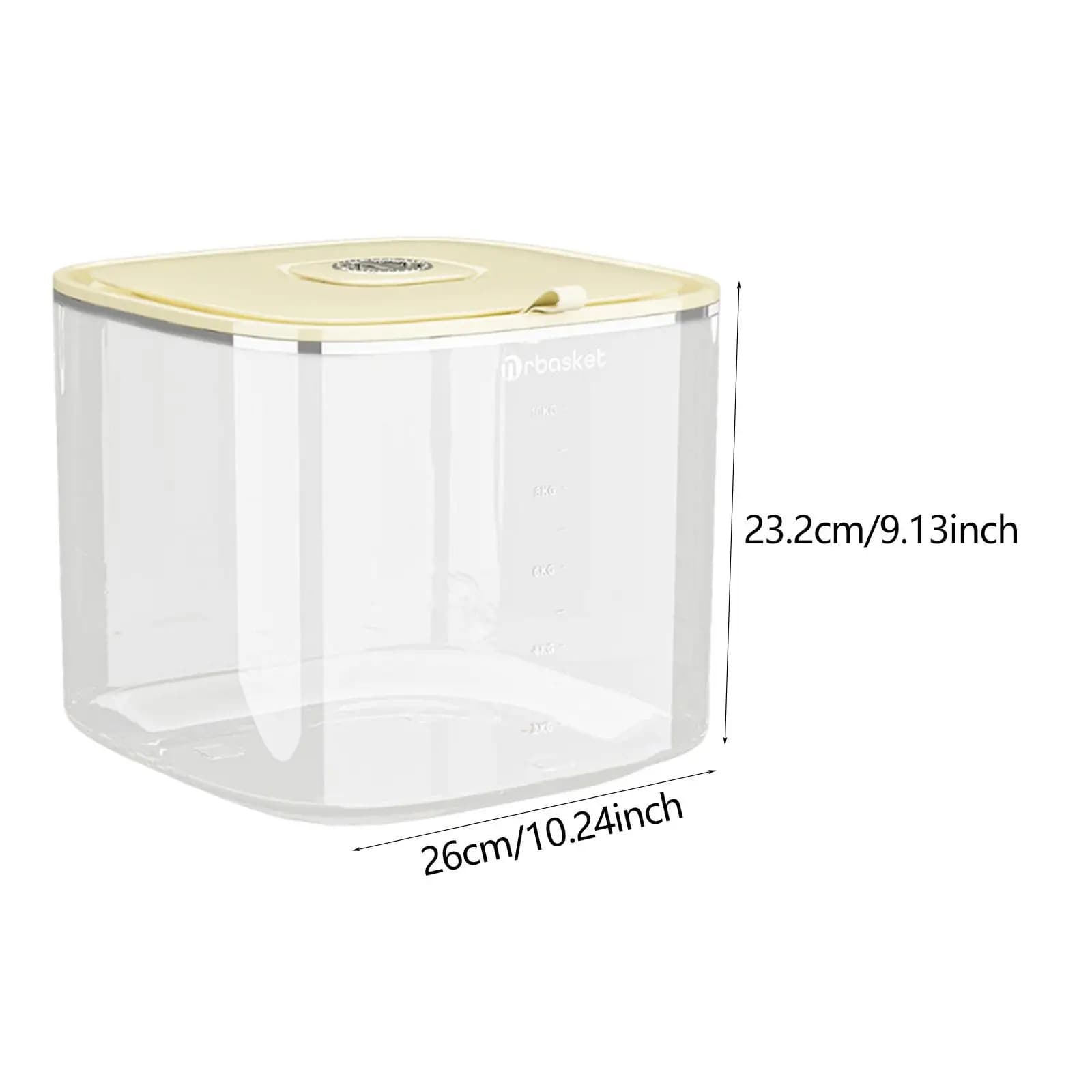 Rice Storage Container Flour Storage Container Multipurpose Grain Container Transparent Flour Jar for Countertop Home Rice