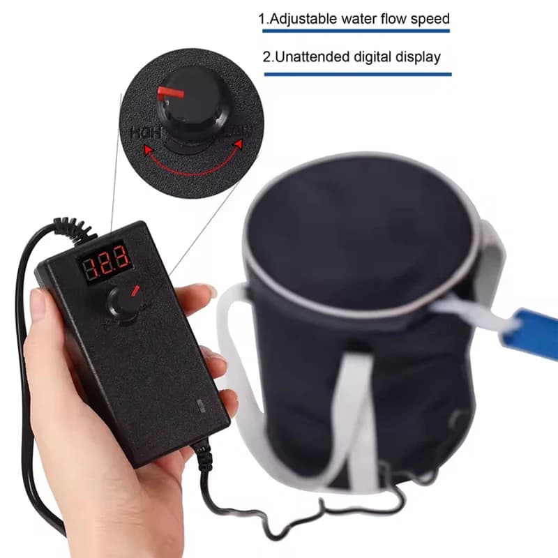 Set di Macchine per Terapia del Freddo per Sostituzione del Ginocchio, Recupero Post-Operatorio, Lesioni al LCA, Sollievo dal Dolore, per Lesioni Sportive, Distorsioni
